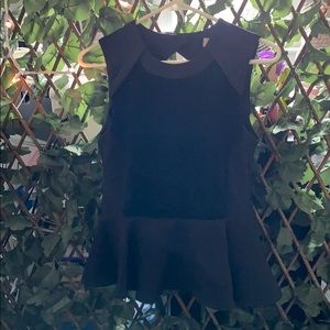 H&M black sequin dress shirt
